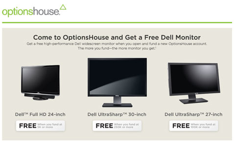 OptionsHouse Signup Bonus Free Monitor