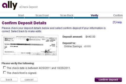 ally echeck deposit ally echeck deposit