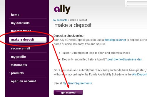 ally bank echeck deposit ally bank echeck deposit